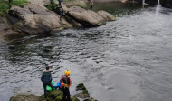 Localizado el cadáver del niño arrastrado por la corriente del río Miño en Arbo