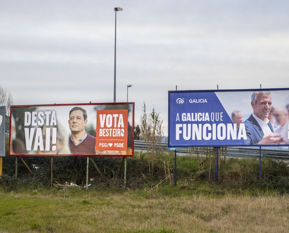 Carteles electorales @EFE Brais Lorenzo