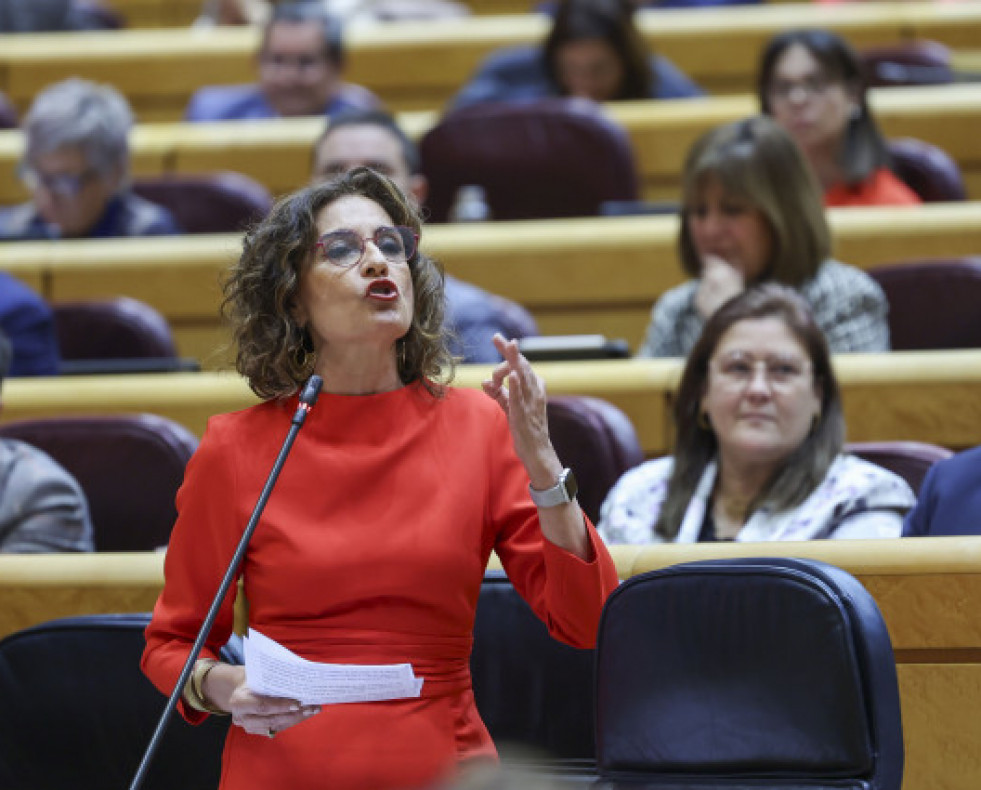 LavicepresidentaprimerayministradeHaciendaMaraJessMontero
