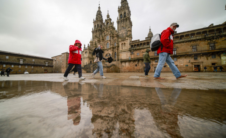 Santiago registra la máxima precipitación de la última semana en España
