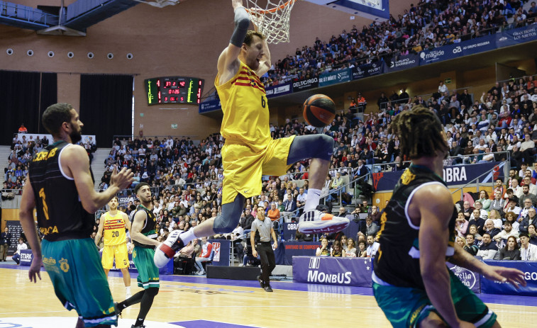 El encuentro entre Obradoiro y Barça, en imágenes