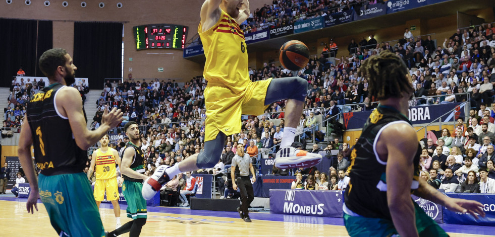 El encuentro entre Obradoiro y Barça, en imágenes