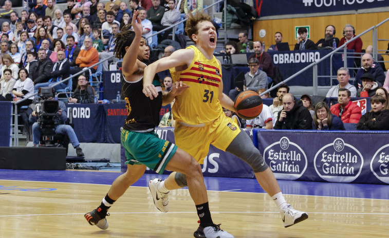 El Barcelona tumba al Obradoiro en la recta final  (84-89)