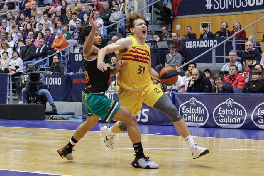 El Barcelona tumba al Obradoiro en la recta final  (84-89)