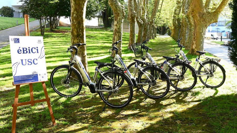 El préstamo de bicicletas llega a la USC con el proyecto 'éBici'