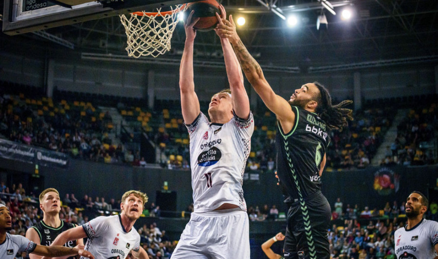 El Monbús Obradoiro encuentra aire ganando en Miribilla (72-75)