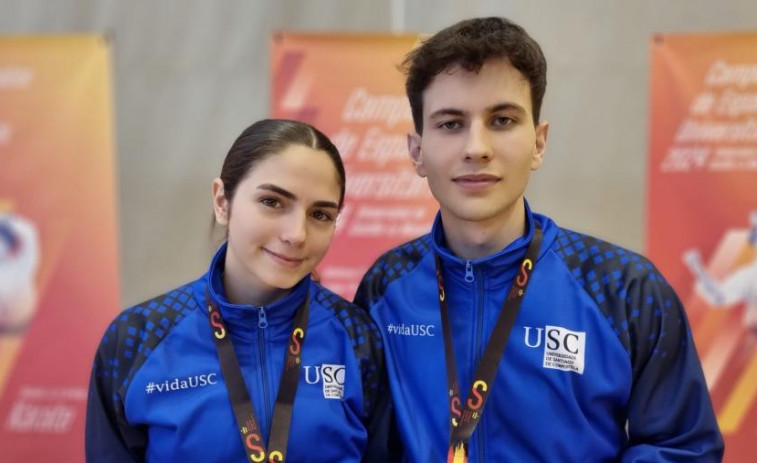 Plata y bronce para la USC en el Campeonato de España Universitario de Karate