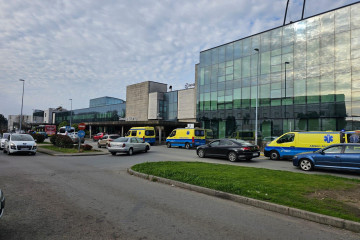Santiago de Compostela.  Exterior del Hospital de Santiago el CHUS