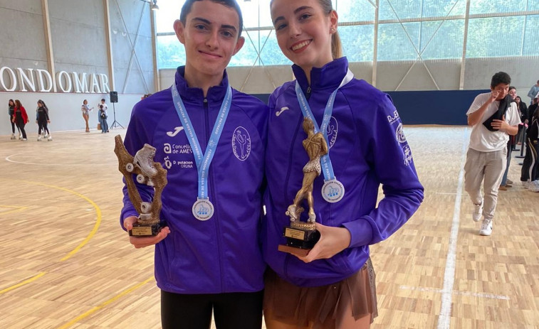 Catro deportistas de Ames competirán no Campionato de España de Patinaxe Artística