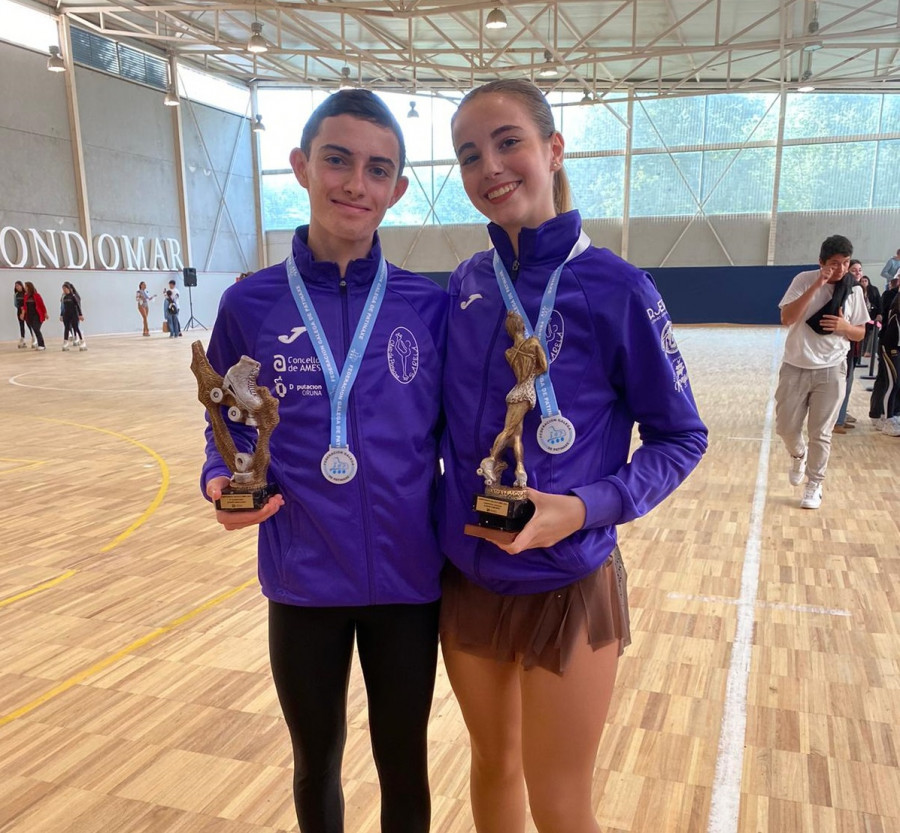 Catro deportistas de Ames competirán no Campionato de España de Patinaxe Artística