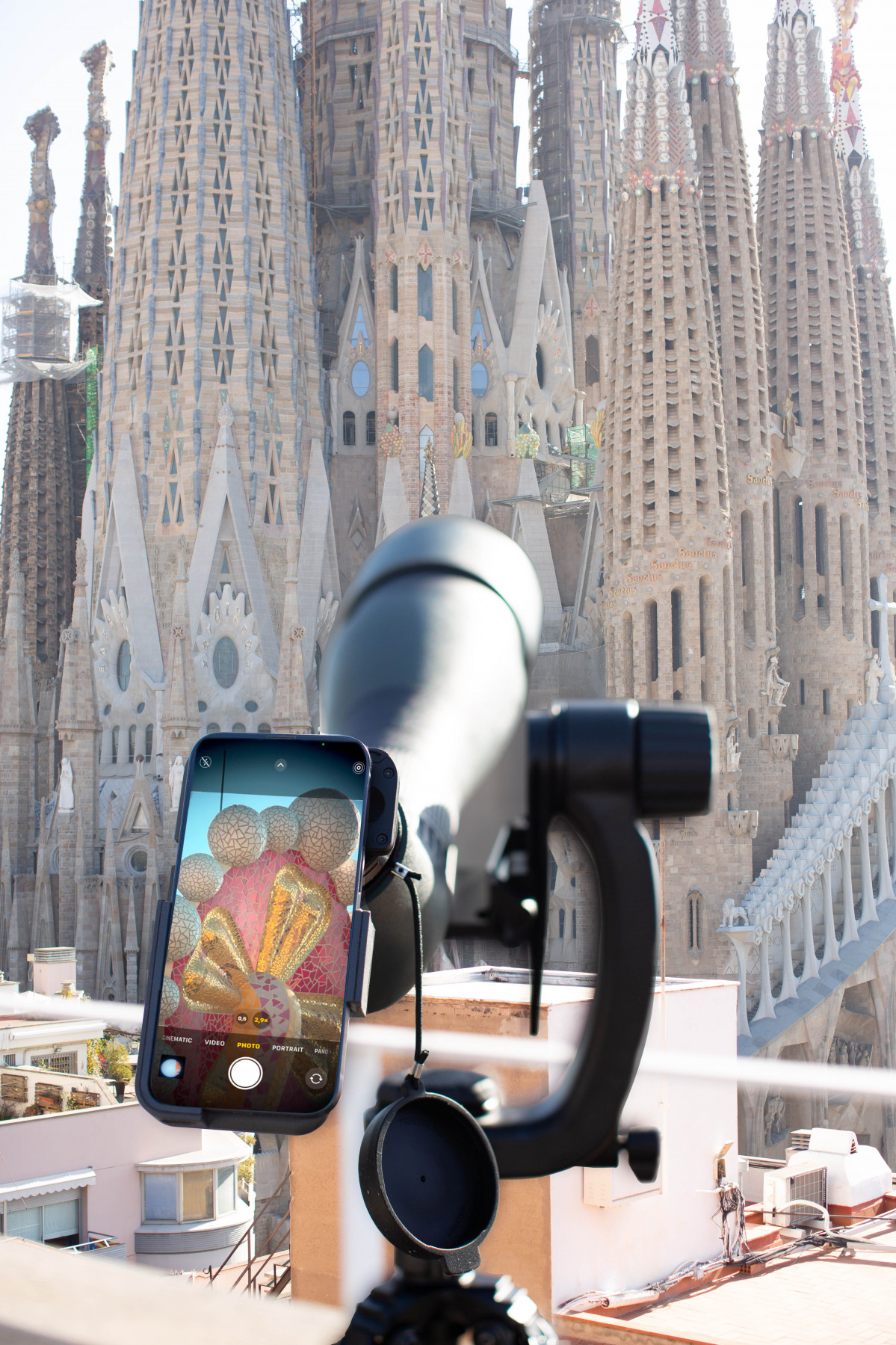 La misma actividad en la Sagrada Familia