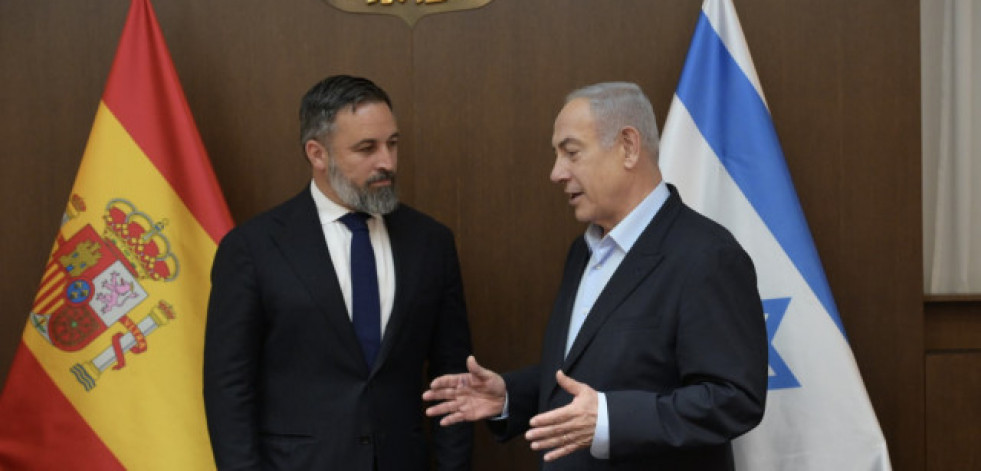 Abascal visita a Netanyahu en Jerusalén: 