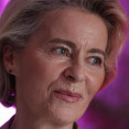 La presidenta saliente de la Comisión Europea y cabeza de lista del PPE, Ursula von der Leyen