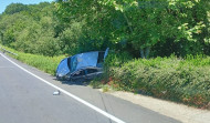 Accidente en Santiago entre un camión y un coche