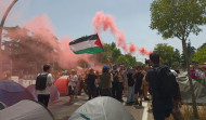 La Acampada por Palestina se despide de la explanada de la Complutense después de un mes