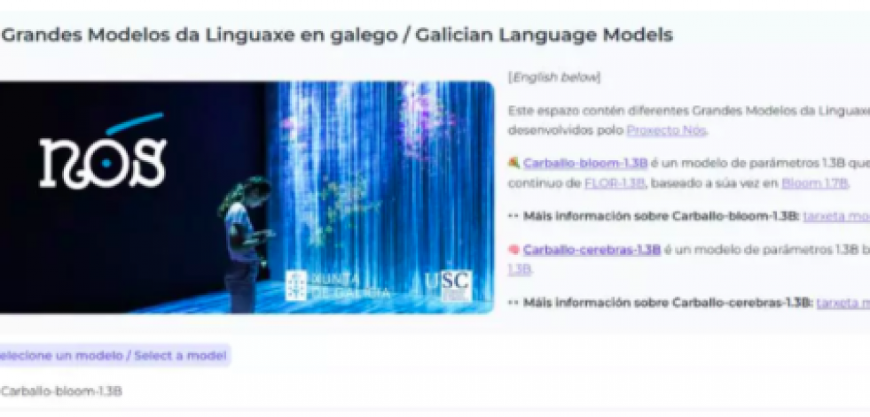 Nace “Carballo”, el primer modelo lingüístico a gran escala de Inteligencia Artificial en gallego