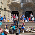 Multitud de turistas en la Zona Vieja. Foto de Eladio Lois