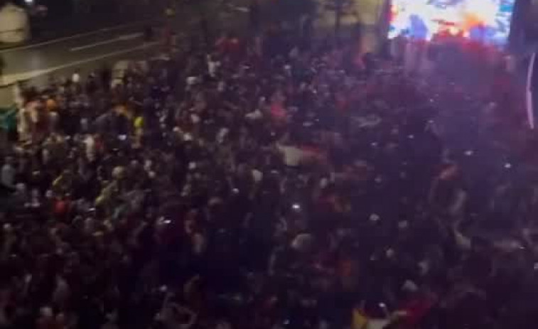 La viral imagen de Santiago de Compostela celebrando la victoria de España en la Eurocopa