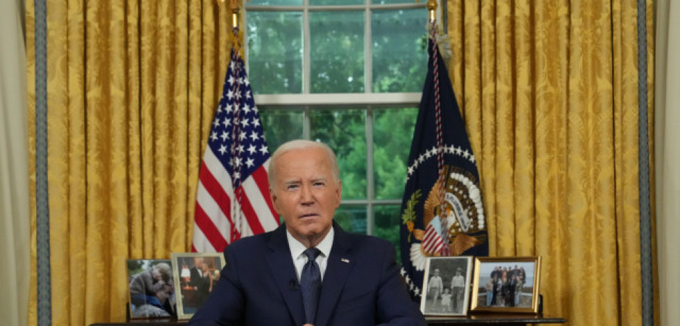 El presidente estadounidense, Joe Biden, anuncia su retirada