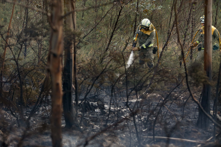 Controlado un incendio en Padrón que afecta a 5,5 hectáreas