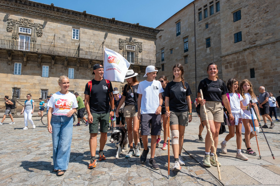 Quique, de 14 años, recorre el Camino de Santiago para recaudar fondos contra el cáncer