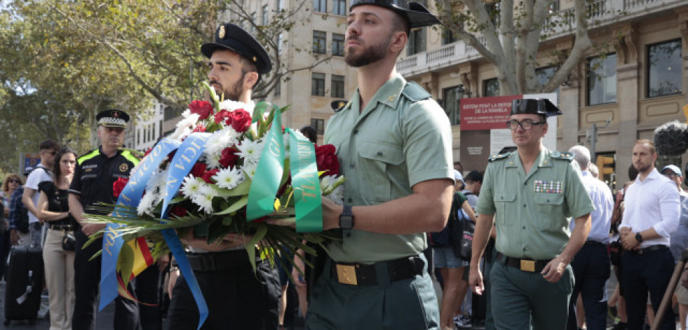 Barcelona conmemora los atentados terroristas del 17A en su séptimo aniversario