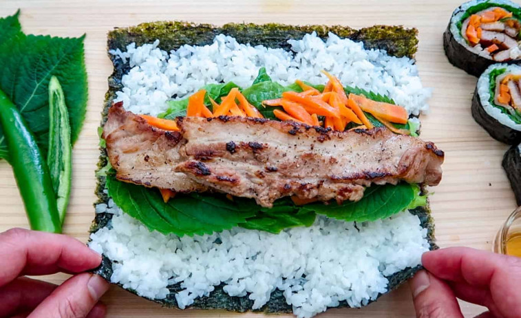 ¿Qué es el kimbap? | El plato asiático de moda llega a este rincón Santiago