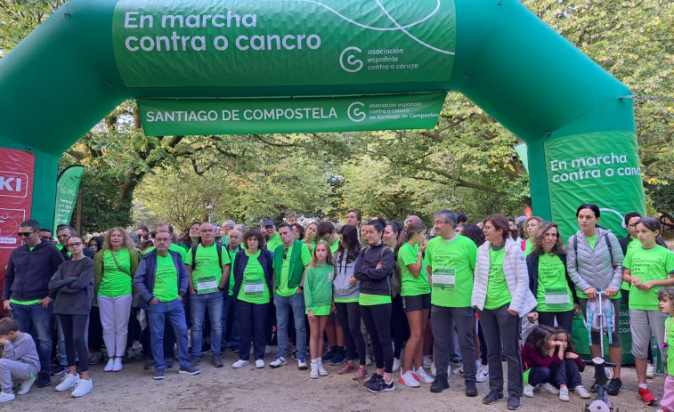 Compostela se pone 'En Marcha contra o Cancro' para visibilizar la enfermedad