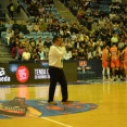 Pablo Rios, en su debut y ultimo partido como speaker del Obradoiro