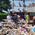 Mercadillo en Santiago de Compostela. Foto de Eladio Lois