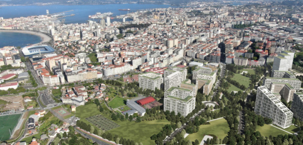 Arial lanza sus edificios en Visma, la urbanización más céntrica de A Coruña