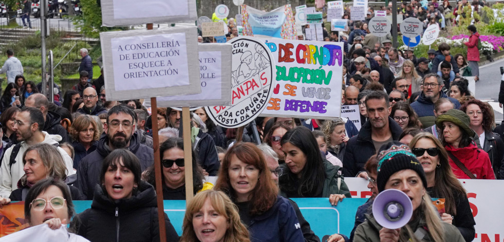 Manifestación contra los recortes en la educación