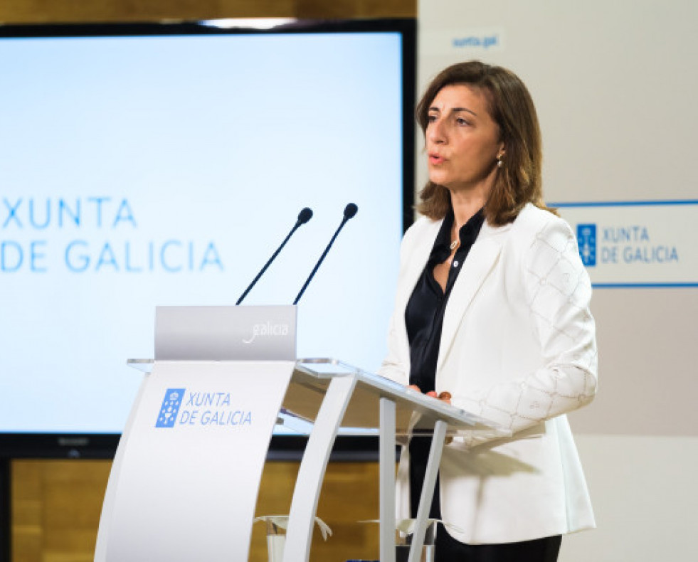 LaconselleiradeMedioAmbienteeCambioClimticongelesVzquezenruedadeprensatraselConsellodelaXunta.