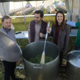 La conselleira do Medio Rural, María José Gómez, en la Festa da Matanza de Transmonte.