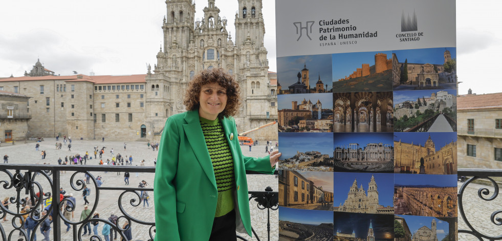 La alcaldesa de Santiago ofrece la ayuda del Grupo de Ciudades Patrimonio para los afectados por la DANA de Valencia