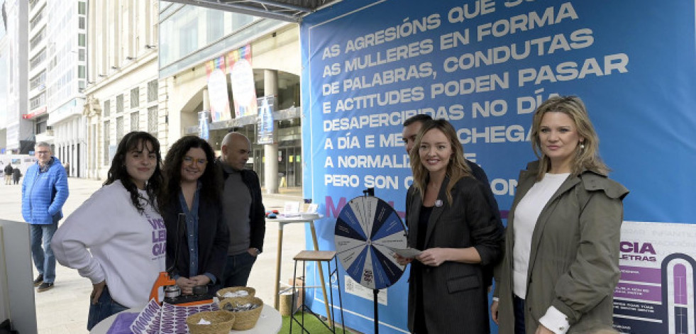 A Xunta habilita un stand informativo para sensibilizar ante a violencia machista que percorrerá as catro provincias galegas