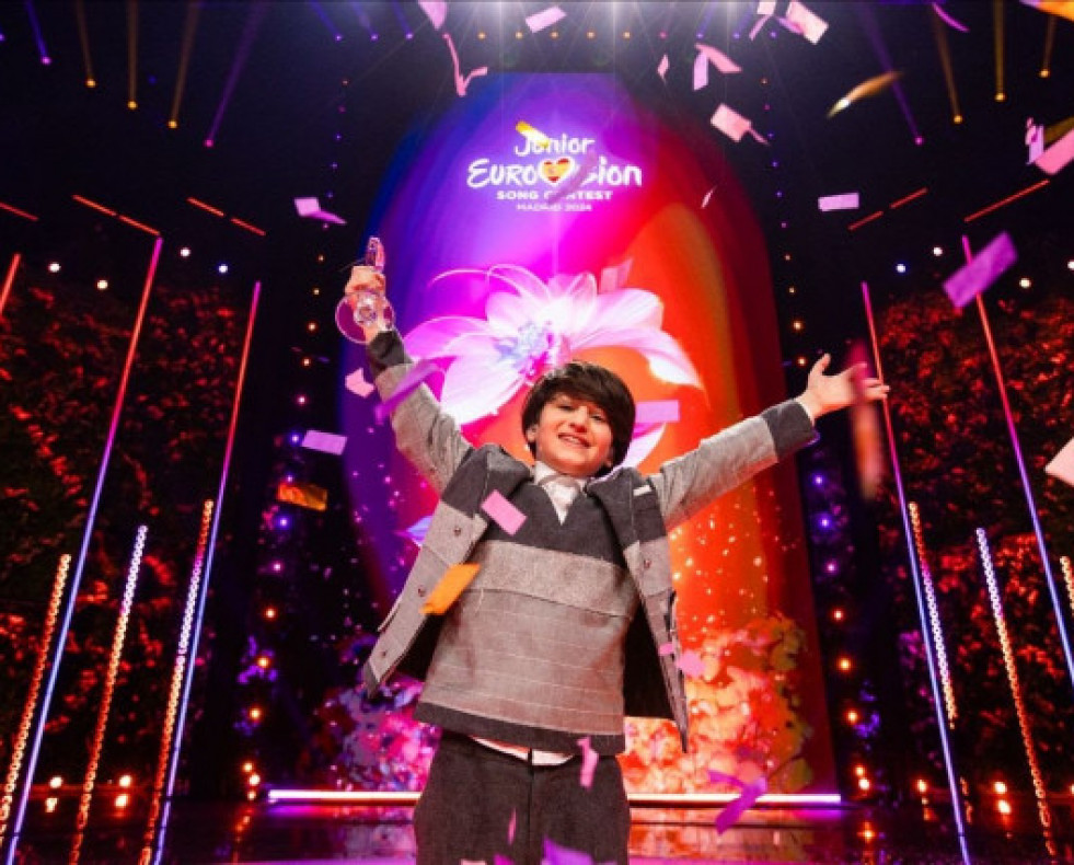 EuropaPress 6345320 andria putkaradze representante georgia ganador eurovision junior 2024 mostrado