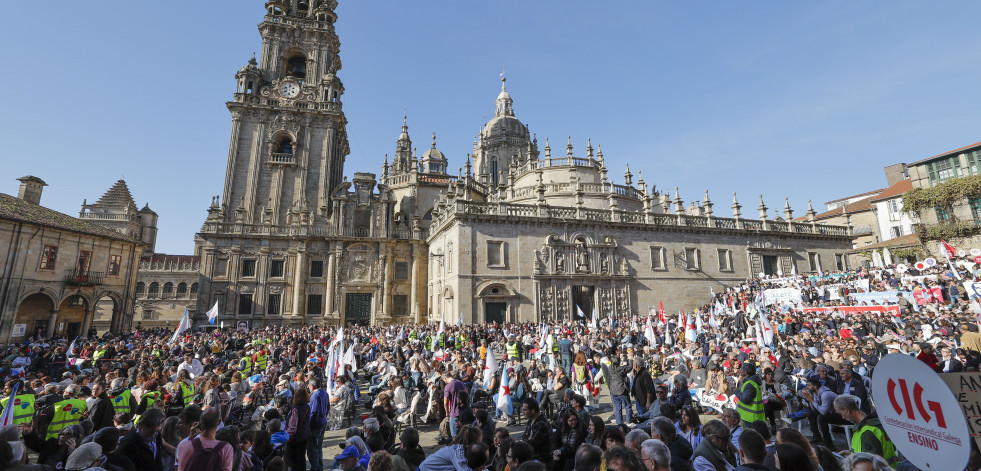 La manifestación Queremos Galego, en imágenes