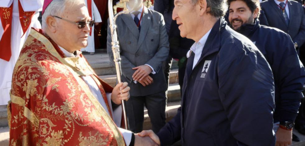 Feijóo gana el Jubileo en la basílica de la Vera Cruz de Caravaca de la Cruz