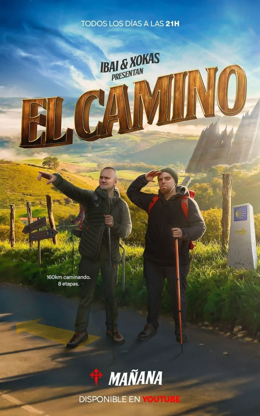 Ibai Llanos y el Xokas empiezan hoy el Camino de Santiago