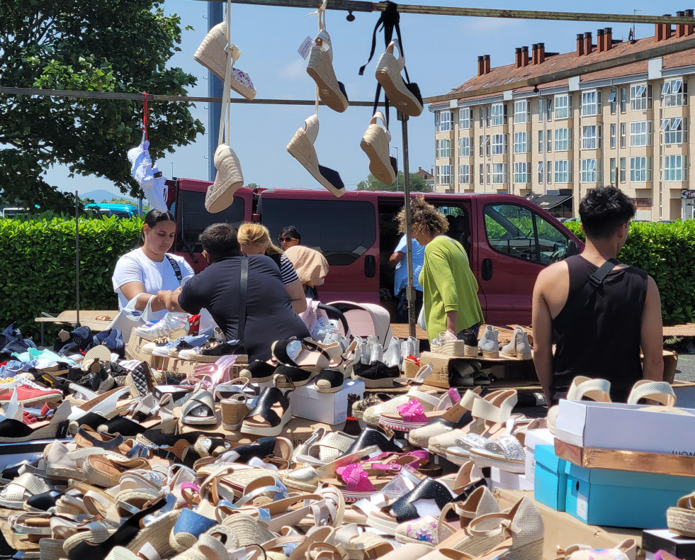 Mercadillo en Santiago de Compostela. Foto de Eladio Lois