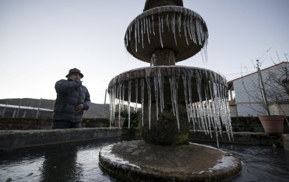 El sur de Ourense estará en la madrugada de este domingo en aviso amarillo por temperaturas por debajo a los -4 grados