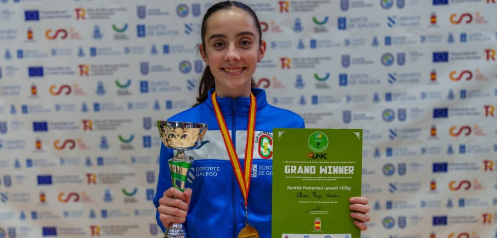 A deportista amesá Olivia Parga gana a Liga Nacional de Karate e proclámase Grand Winner de España