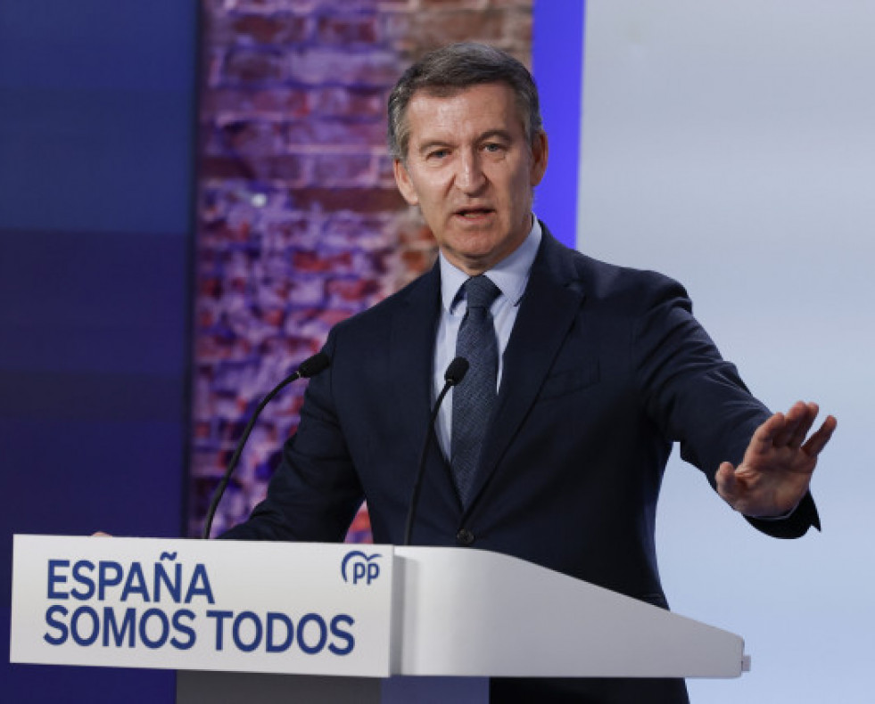 EllderdelPPAlbertoNezFeijodurantesuintervencinesteviernesenMadridpararealizarbalancedelao2024.EFEChe