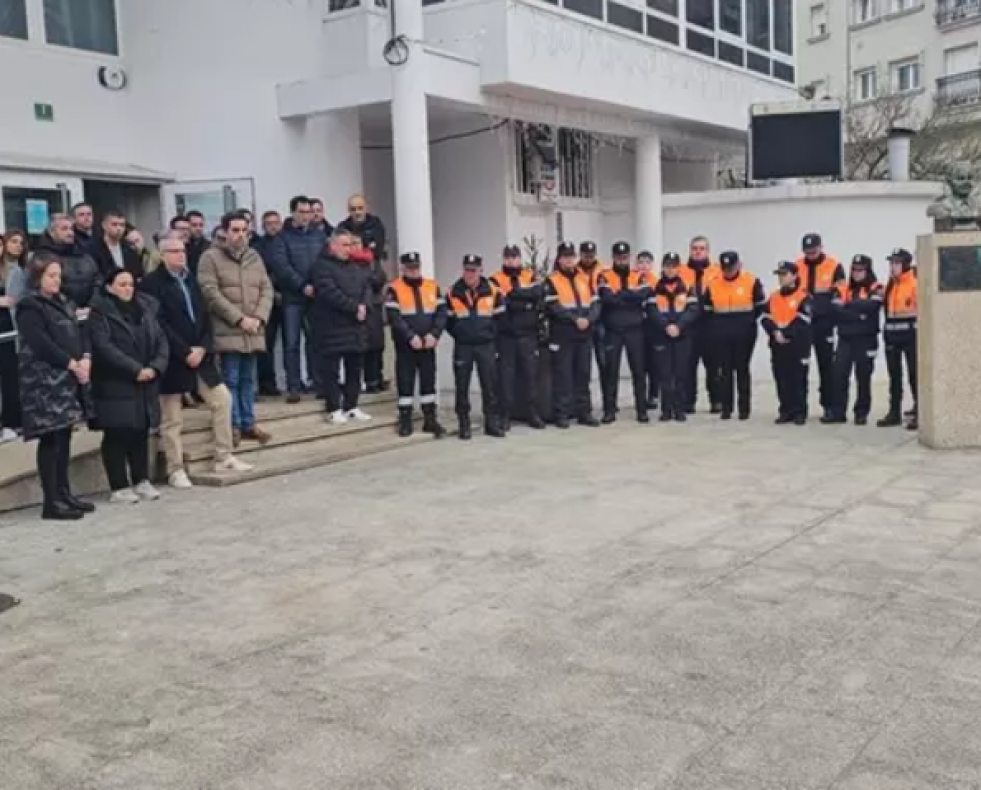 Minuto de silencio celebrado en Oroso