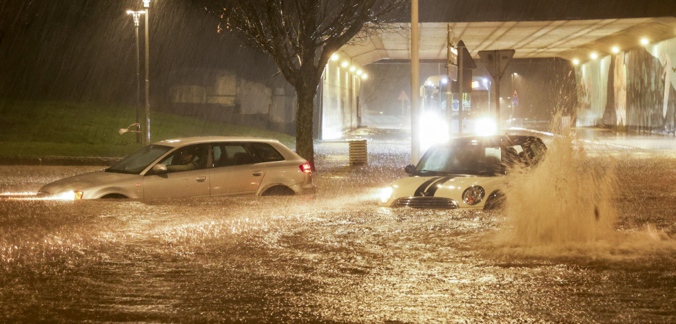 El temporal inunda varias zonas de Santiago