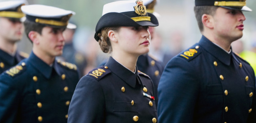 La princesa Leonor cumple con los ritos previos a su partida para pasar meses en el mar