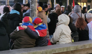 Manifestación por Venezuela en Santiago