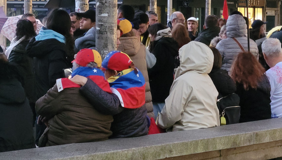 Manifestación por Venezuela en Santiago (4)