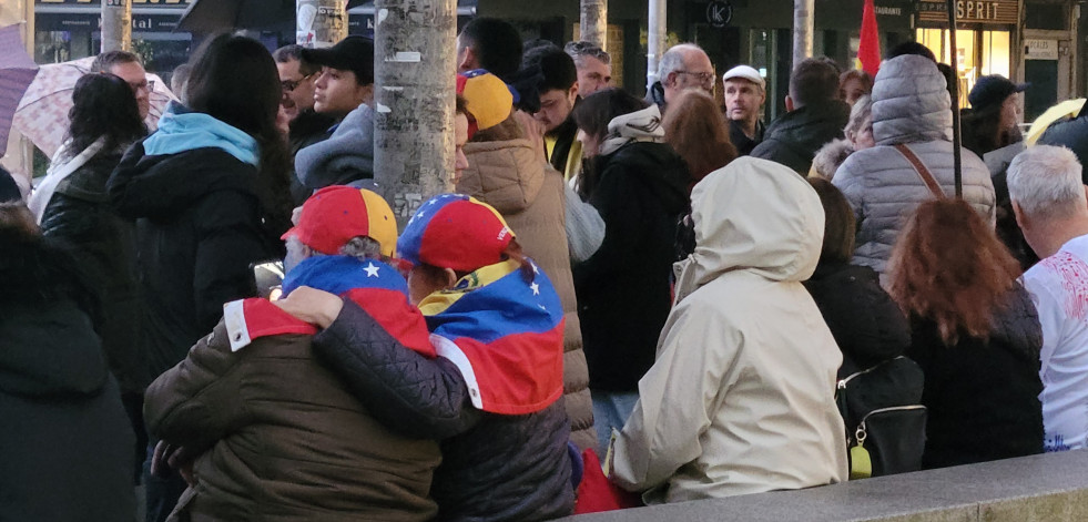 Manifestación por Venezuela en Santiago